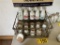 14-ASSORTED VINTAGE MILK BOTTLES & CARRIER