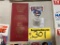 LOT OF 1998 NASCAR 50th ANNIVERSARY COLLECTIBLES; STICKER, CLOTHES PIN, WINSTON SERIES RULE BOOK