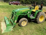 2018 JOHN DEERE 3038E COMPACT UTILITY TRACTOR, 160 HOURS, 300E LOADER BUCKET, PIN: 1LV3038ETJJ121708