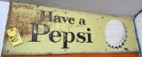 VINTAGE PEPSI TIN SIGN, 53