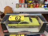 AMERICAN MUSCLE 1969 PLYMOUTH ROAD RUNNER DIE CAST COLLECTIBLE, 1/18