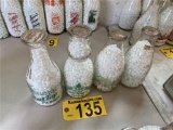 (4) 1-QT MILK BOTTLES; ROUND TOP FARMS - MAINE