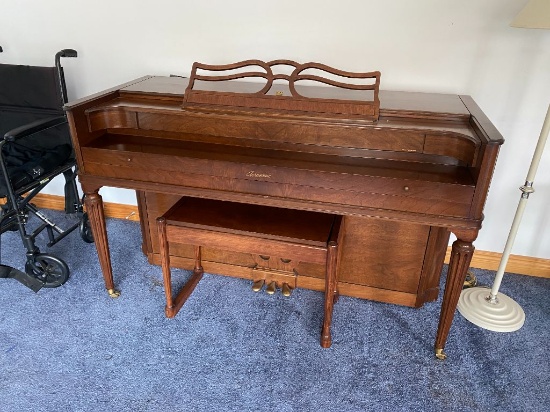 1948 BALDWIN AEROSONIC PIANO, MODEL 937, WALNUT, S/N: 414365
