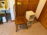 SIDE CHAIR, WICKER STAND