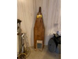 VINTAGE IRONING BOARD & WASHBOARD