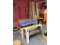 LOT: SAW HORSES, 4-DRAWERS, MISC. LUMBER ON WALL