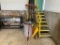 LOT: 8-ASSORTED LONG HANDLED TOOLS, CABLE CUTTERS, SNOW SCOOP, 3-TRASH BINS