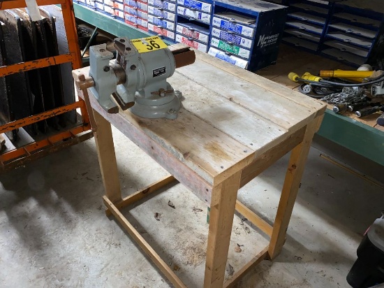 5" MULTI PURPOSE BENCH VISE W/BENCH