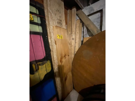 LOT: ASSORTED 2X4S, 8'X2' PLYWOOD & (4) BAGS OF ROCK SALT