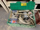 MISC. LOT: ELECTRICAL, GREASE GUN, PROPANE TORCH