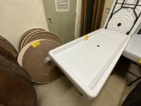 (3) FILL-N-CHILL 6' PLASTIC DRAIN TABLES