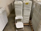 (200) PLASTIC FOLDING CHAIRS (WHITE)