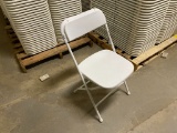 (200) PLASTIC FOLDING CHAIRS (WHITE)