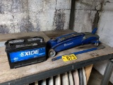 MICHELINE 2.5-TON HYDRAULIC JACK W/ EXIDE BATTERY