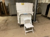 (52) PADDED FOLDING CHAIRS (WHITE)