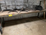 (7) SECTIONS OF PALLET RACKING W/ DECKING: 5'X42