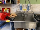 2-BAY S/S SINK W/ SPRAY NOZZLE & (2) WATER FILTERS