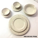 876-PC MELROSE PINK STONEWARE CHINA