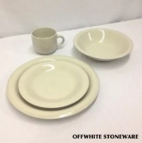 3,336-PC OFF WHITE STONEWARE CHINA