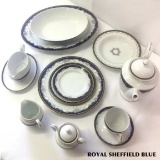 2,311-PC ROYAL SHEFFIELD BLUE CHINA