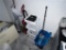 LOT: 2-FLOOR CLEANERS, MOP BUCKET & SUPPLY CART, MAILBOX