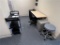 FLR 2: CONTENTS OF 2-OFFICES: ASSORTED SEATING, MODULAR WORK STATIONS, PEDESTAL FILE CABINETS,