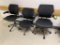 FLR 3: (4) HUMANSCALE SWIVEL OFFICE CHAIRS, BLACK