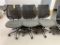 FLR 3: (3) HUMANSCALE MESH BACK SWIVEL OFFICE CHAIRS, GREEN