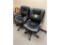 FLR B1: (2) BLACK FAUX LEATHER OFFICE CHAIRS