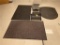 FLR B1: LOT: 3-FLOOR MATS & 4-FOOT STANDS