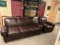 FLR B1: KLAUSSNER REAL LEATHER ARM CHAIR & SOFA LIVINGROOM SET