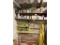 FLR B2: CONTENTS ON 2-SHELVES & WALL: ASSORTED LONG HANDLED TOOLS, ASSORTED BOLTS, FASTENERS & MISC.