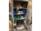 FLR B2: CABINET & CONTENTS: HOSE, GAUGES, BATTERIES, OHMEDA INTERMITTENT SUCTION UNITS