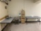FLR 1: CONTENTS OF RADIOLOGY OFFICES: MODULAR WORK STATIONS, ASSORTED WALL MOUNT SHELVING, WASTE