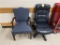 FLR 1: LOT: 2-ASSORTED CHAIRS, 1-SWIVEL, 1-RECEPTION
