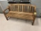 FLR 1: WOODEN SLATBACK BENCH