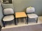 FLR 1: LOT: 2-HON RECEPTION CHAIRS W/ SIDE TABLE