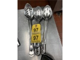 FLR B1: LOT: 23-ASSORTED SPOONS, SLOTTED