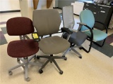 FLR 2: LOT: 4-ASSORTED CHAIRS
