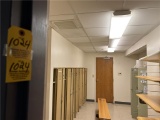 FLR 2: CONTENTS OF DOCTOR'S LOUNGE: LOCKER UNITS, S/S STOOL, BENCH, WALL SHELVING, COAT RACK,