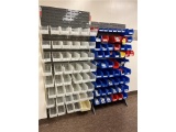 FLR 2: LOT: ASSORTED PARTS BINS ON 4-RACKS *NO CONTENTS*