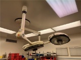 FLR 2: CONTENTS OF O.R. #2: 2-AMSCO SQ240 SURGICAL LIGHTS, PICKER INTERNATIONAL X-RAY LIGHTS,