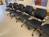 FLR 2: (5) HUMANSCALE OFFICE CHAIRS, BLACK