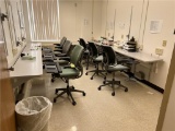 FLR 3: CONTENTS OF CONFERENCE ROOM: 6-HUMANSCALE OFFICE CHAIRS, 4-WALL MOUNT WORK STATIONS,