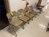 FLR 3: LOT: 10-ASSORTED CHAIRS: 4-FOLDING CHAIRS, 2-CAFETERIA CHAIRS, 3-OFFICE CHAIRS, 1-EXAMINATION