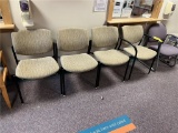 FLR 4: (4) EXEMPIIS RECEPTION CHAIRS, 1- W/ ARMS
