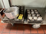 FLR B1: LOT: ASSORTED BAKEWARE, 14-MUFFIN PANS, 2-CAKE LINERS