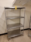 FLR B1: 4-SHELF S/S RACK 3' X 20