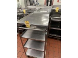 FLR B1: (3) STAINLESS STEEL BUS CARTS