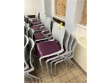 FLR B1: (20) CAFETERIA CHAIRS: 9 WITH ARMS